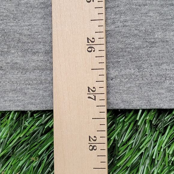 NIKE Shirt Medium 20x27 Heathered-Gray Neon Spellout - Picture 5 of 12